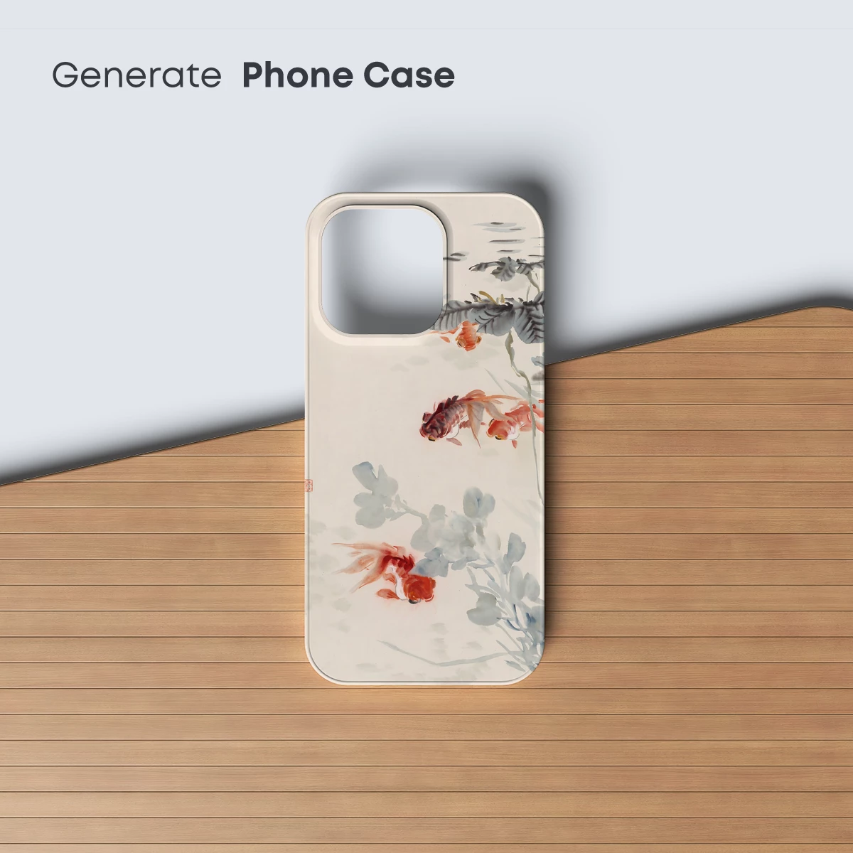 Elegant Goldfish in Watercolor Harmony - Image 3