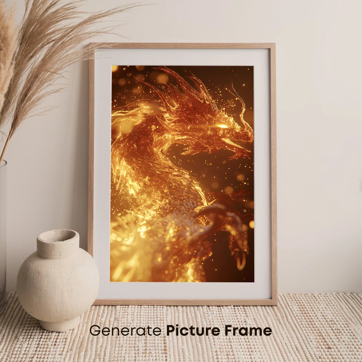 Golden Dragon Ablaze: Mythic Fire Spirit - Image 7