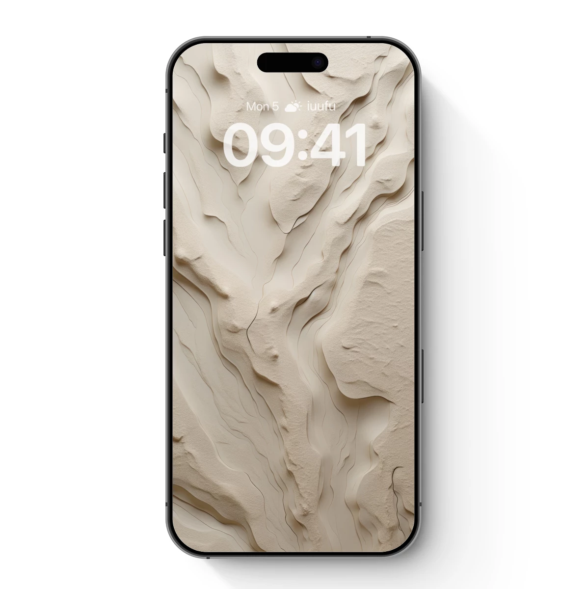 Ethereal Sandscapes: Wavy Terrain in Cream