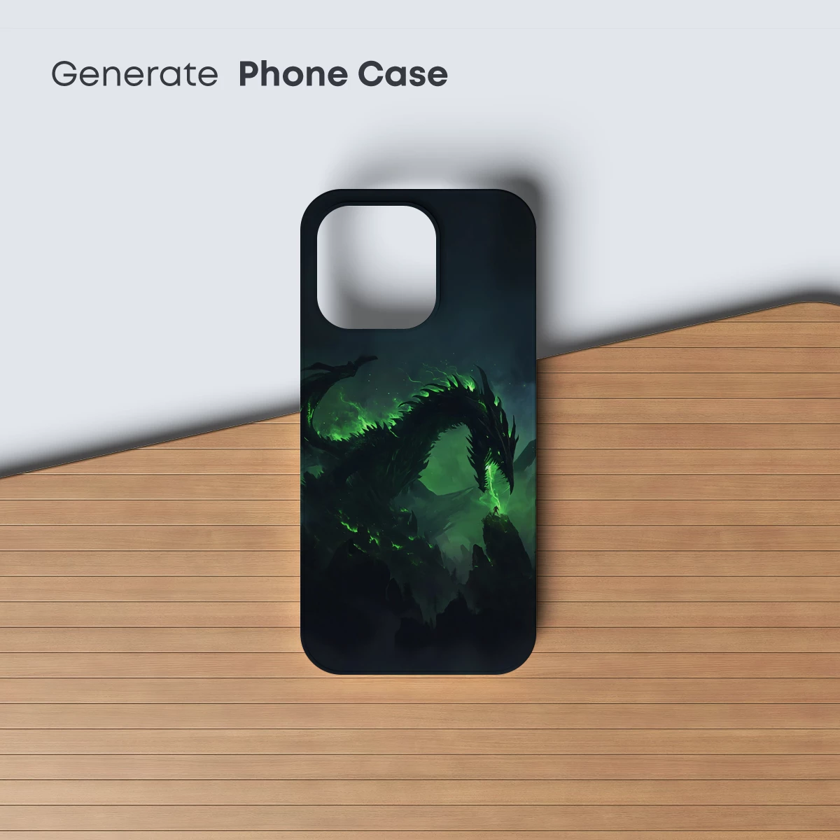 Ethereal Green Dragon in Misty Night - Image 3