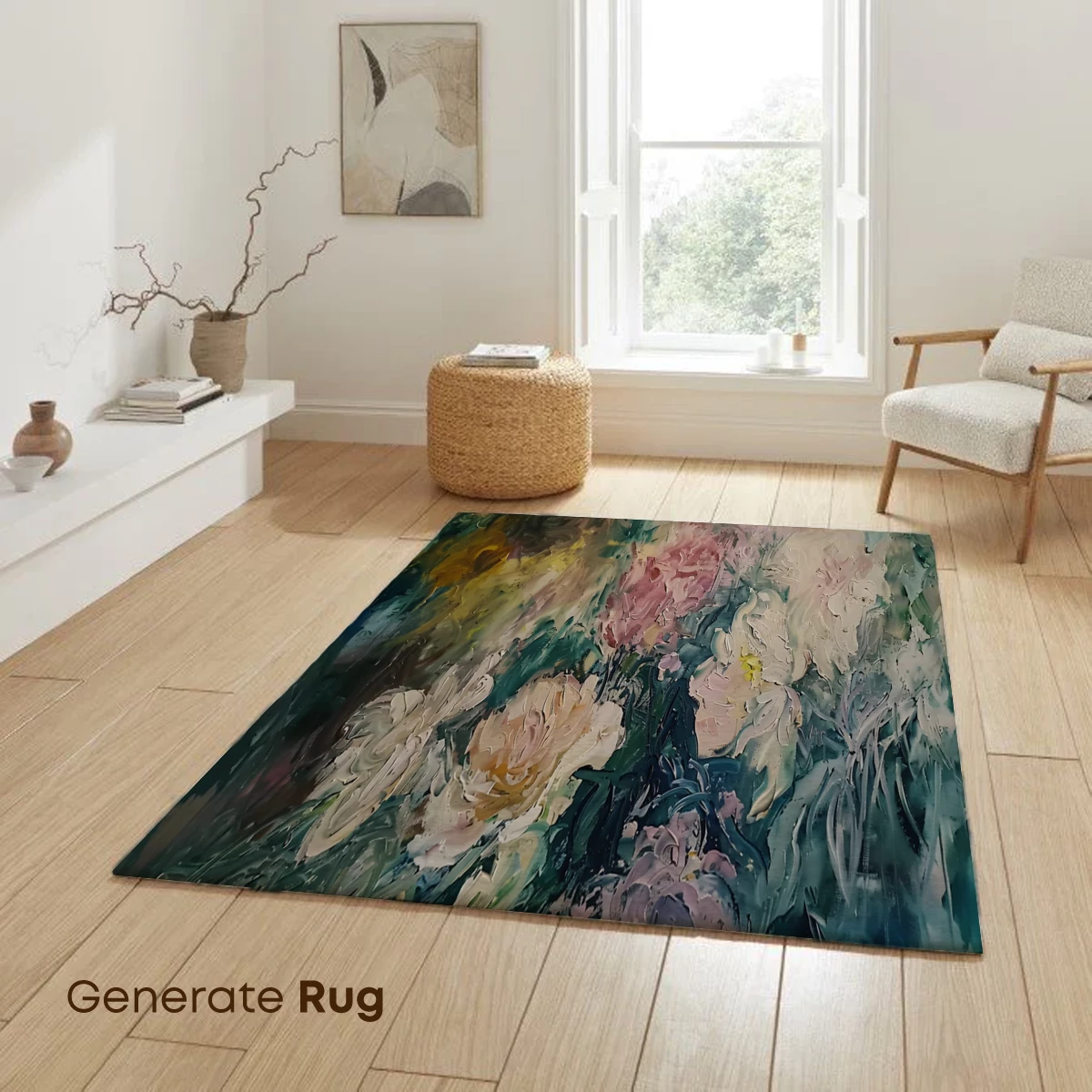 Impressionist Floral Symphony: Textured Blooms in Harmony - Image 6