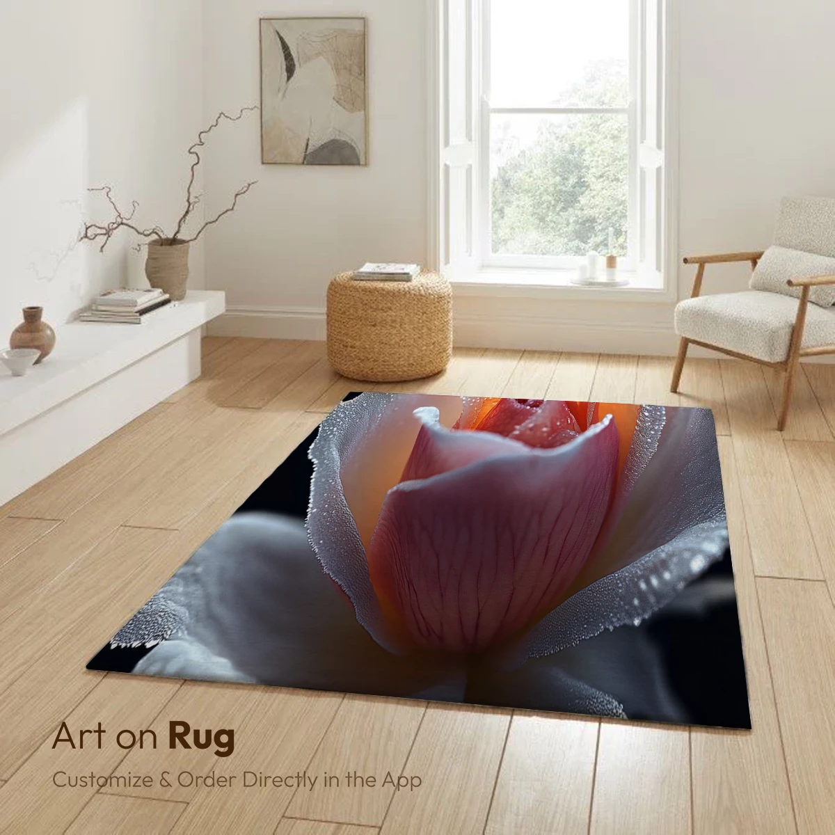 Frost-Kissed Rose: Dawn's Delicate Embrace - Image 5