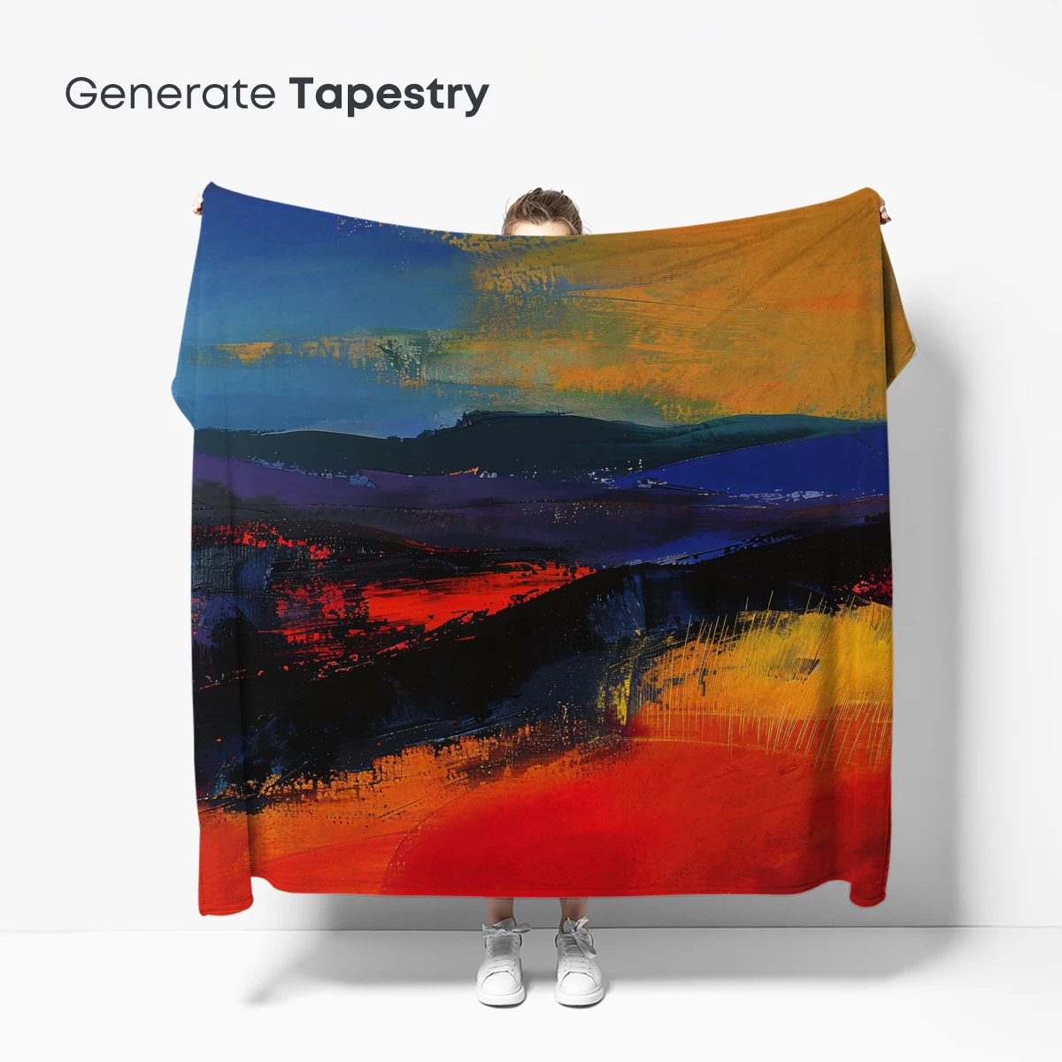 Abstract Sunset Odyssey: Vibrant Landscape Fusion - Image 5