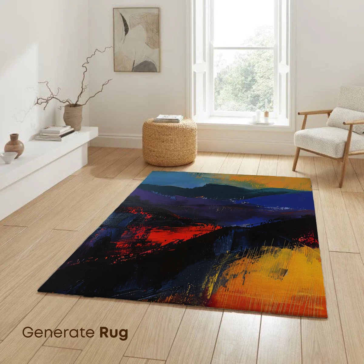 Abstract Sunset Odyssey: Vibrant Landscape Fusion - Image 6