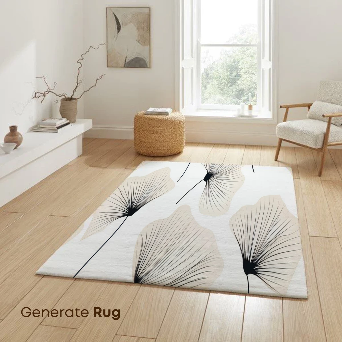 Elegant Ginkgo Whispers: Monochrome Botanical Art - Image 6