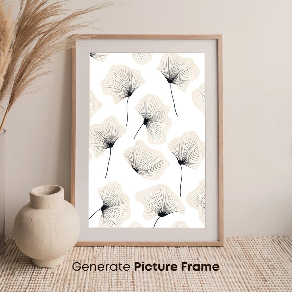 Elegant Ginkgo Whispers: Monochrome Botanical Art - Image 7