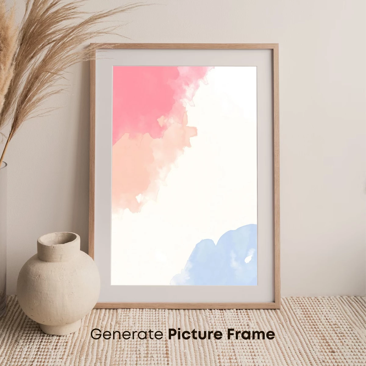 Pastel Clouds: Abstract Watercolor Harmony - Image 7