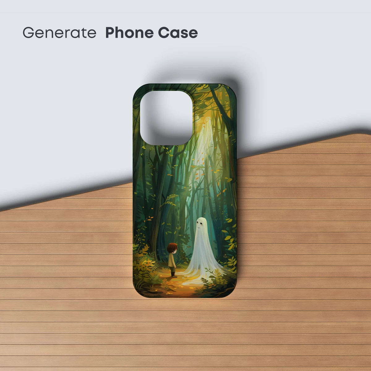 Enchanted Forest Encounter: Boy Meets Ethereal Spirit - Image 3