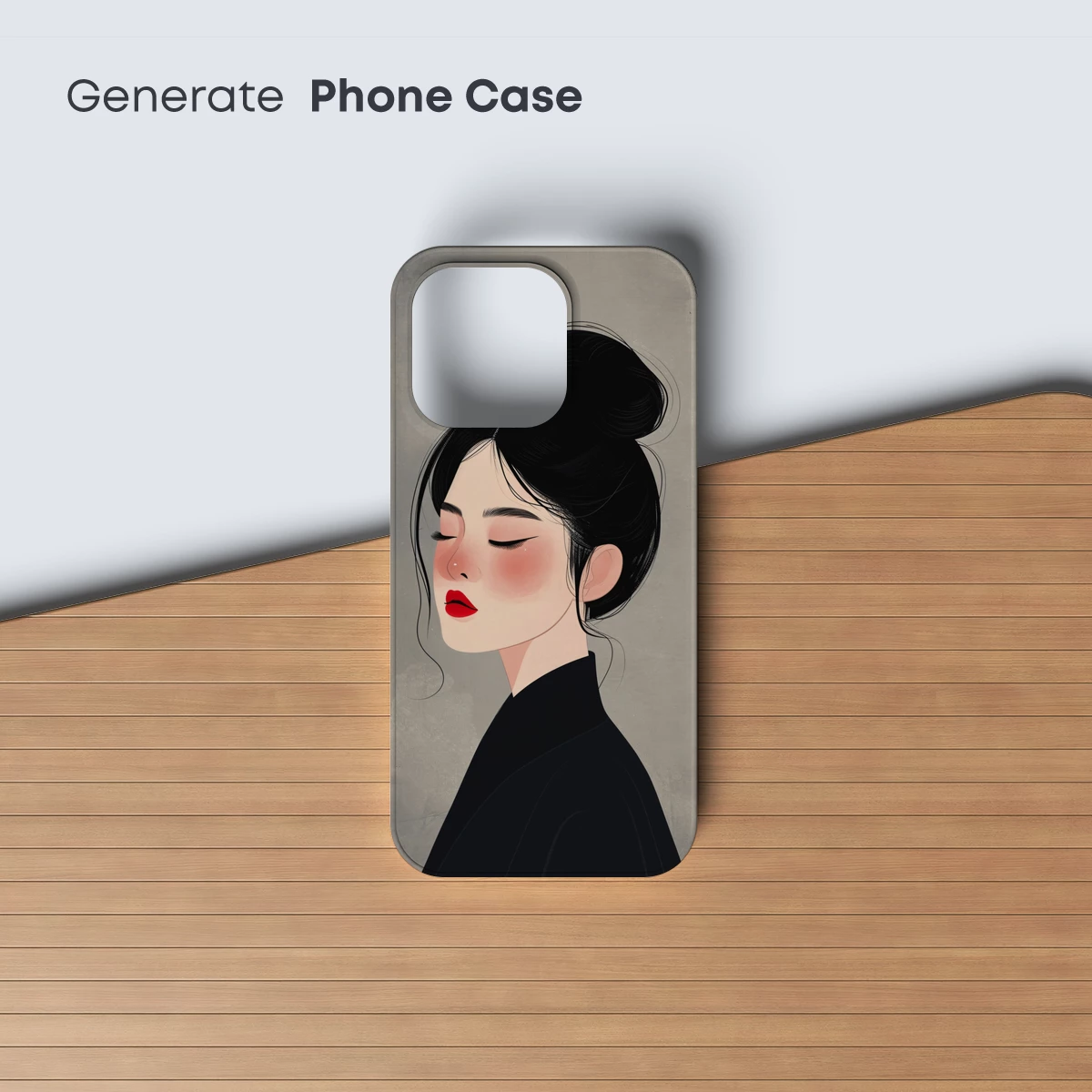 Elegant Serenity: A Modern Geisha Portrait - Image 3