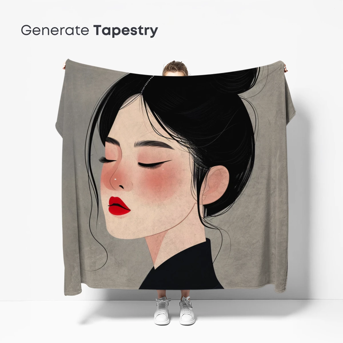 Elegant Serenity: A Modern Geisha Portrait - Image 5