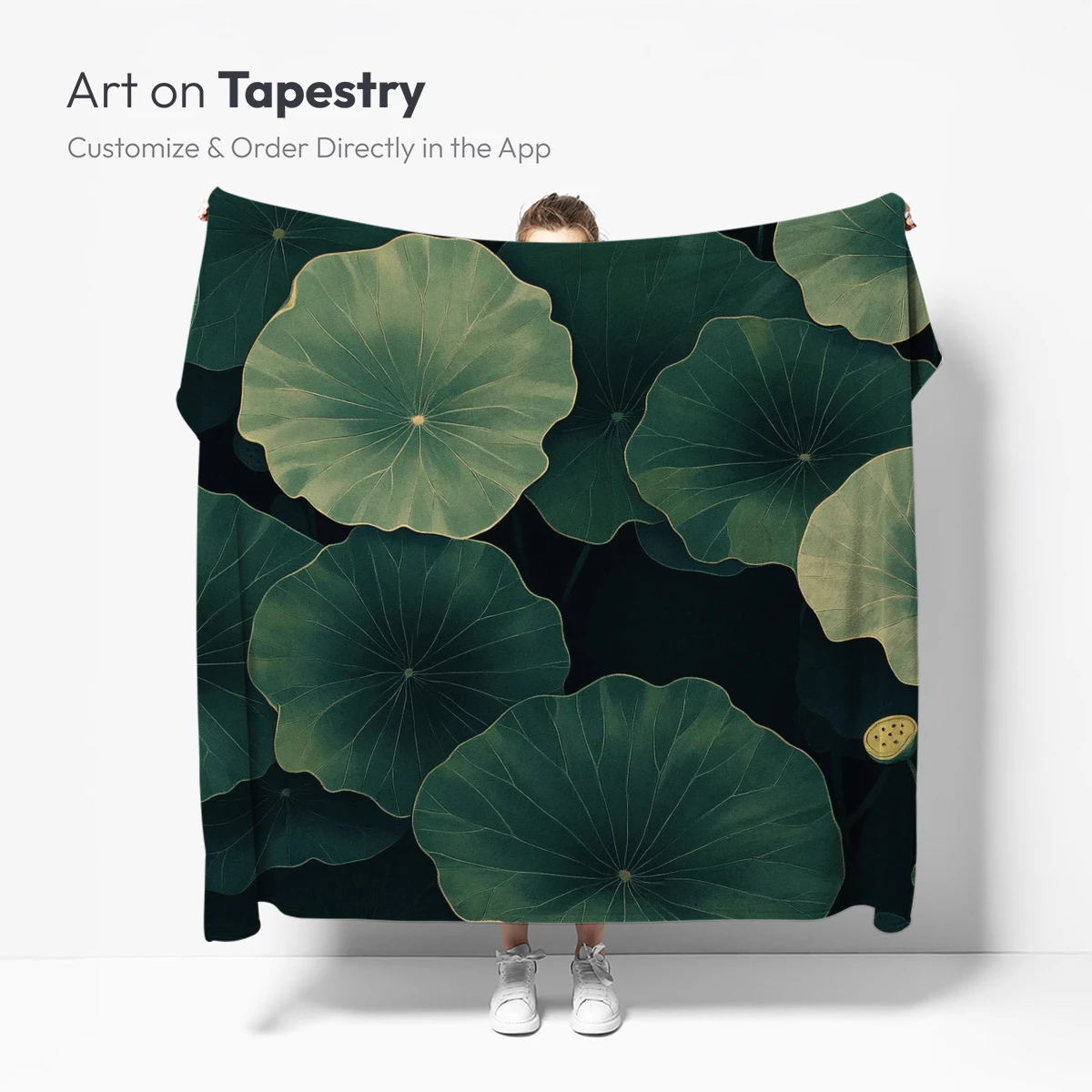 Ethereal Lotus Leaves: A Symphony of Nature's Canopy - Image 5