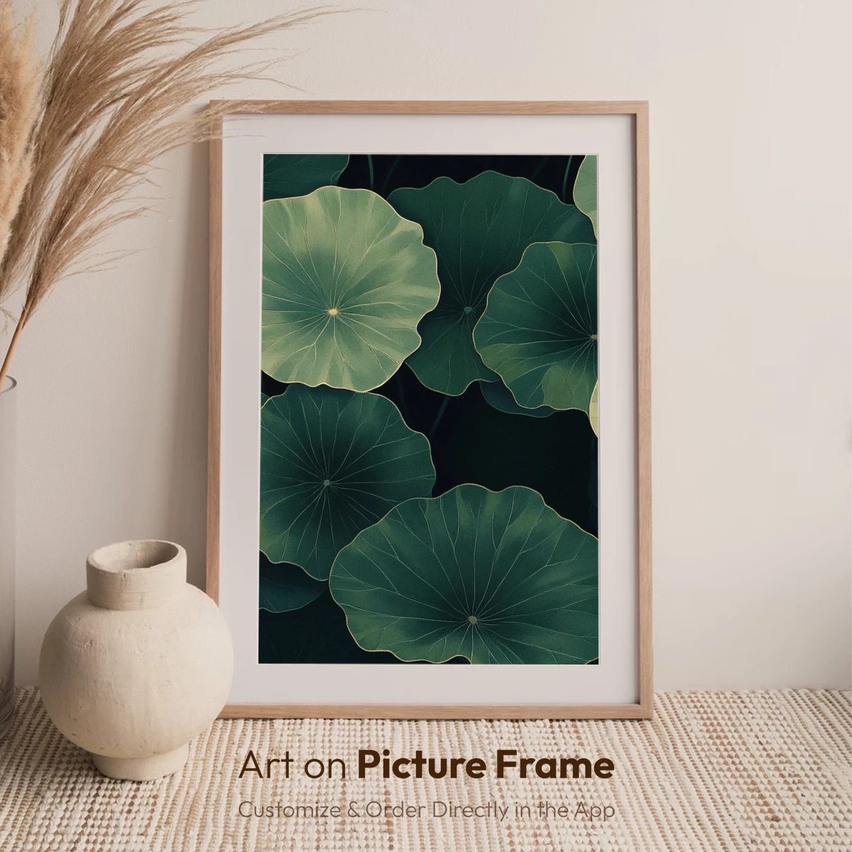 Ethereal Lotus Leaves: A Symphony of Nature's Canopy - Image 7