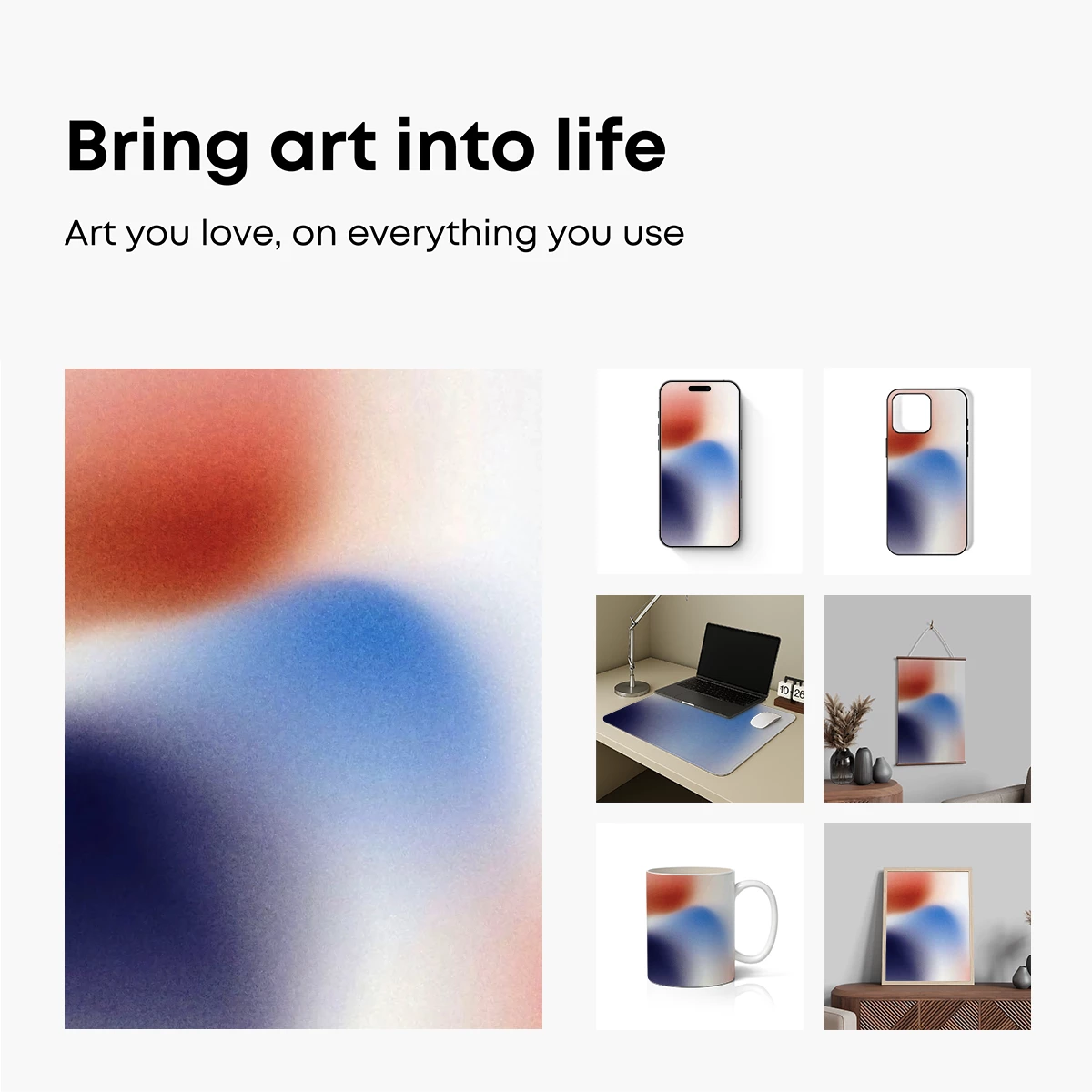 Blurred Harmony: Abstract Color Fusion - Image 2