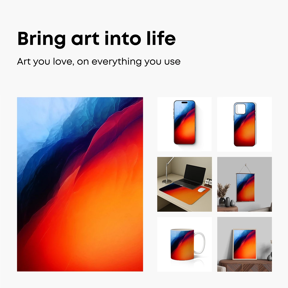 Fiery Abyss: Abstract Fusion of Flame and Depth - Image 2