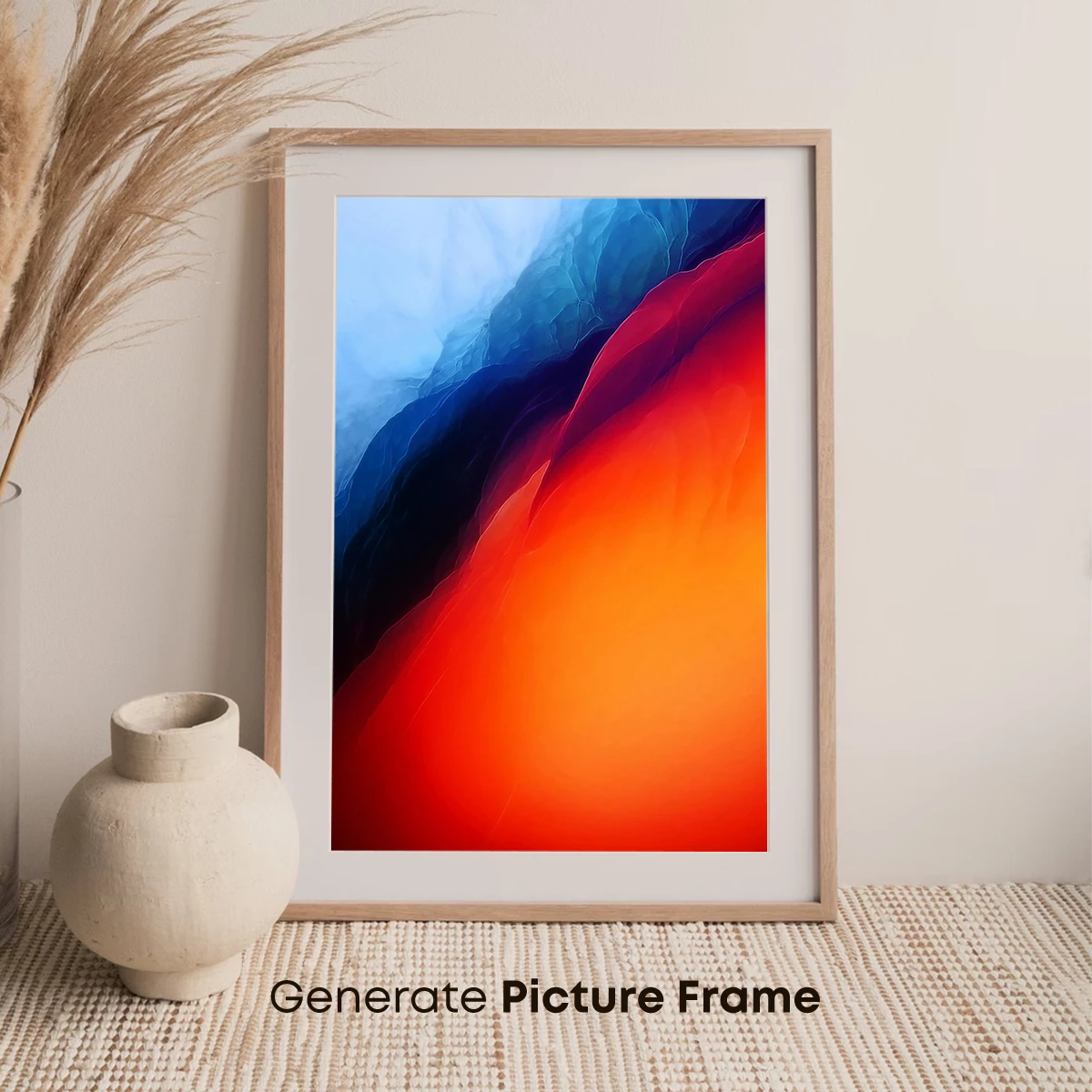 Fiery Abyss: Abstract Fusion of Flame and Depth - Image 7