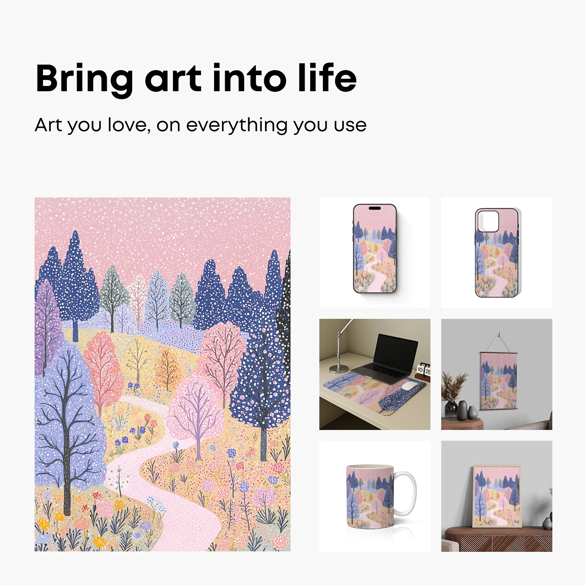 Enchanted Pastel Forest - Image 2