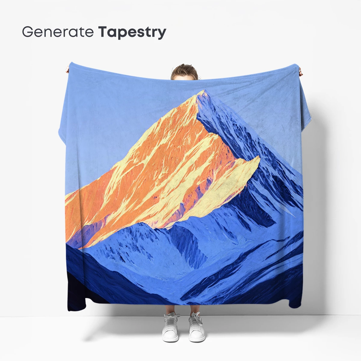 Golden Peak Majesty: Snow-Capped Mountain at Dawn - Image 5