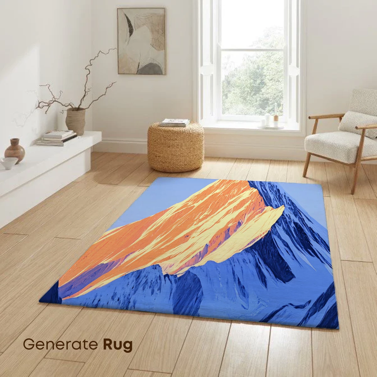 Golden Peak Majesty: Snow-Capped Mountain at Dawn - Image 6