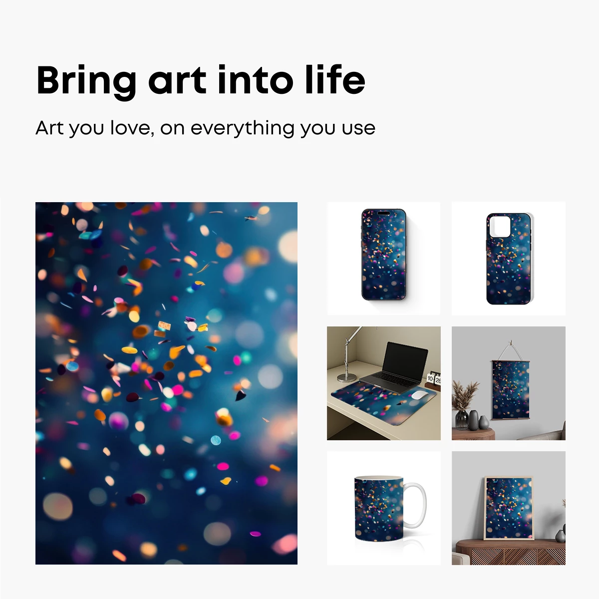 Festive Confetti Cascade: A Vivid Celebration in Motion