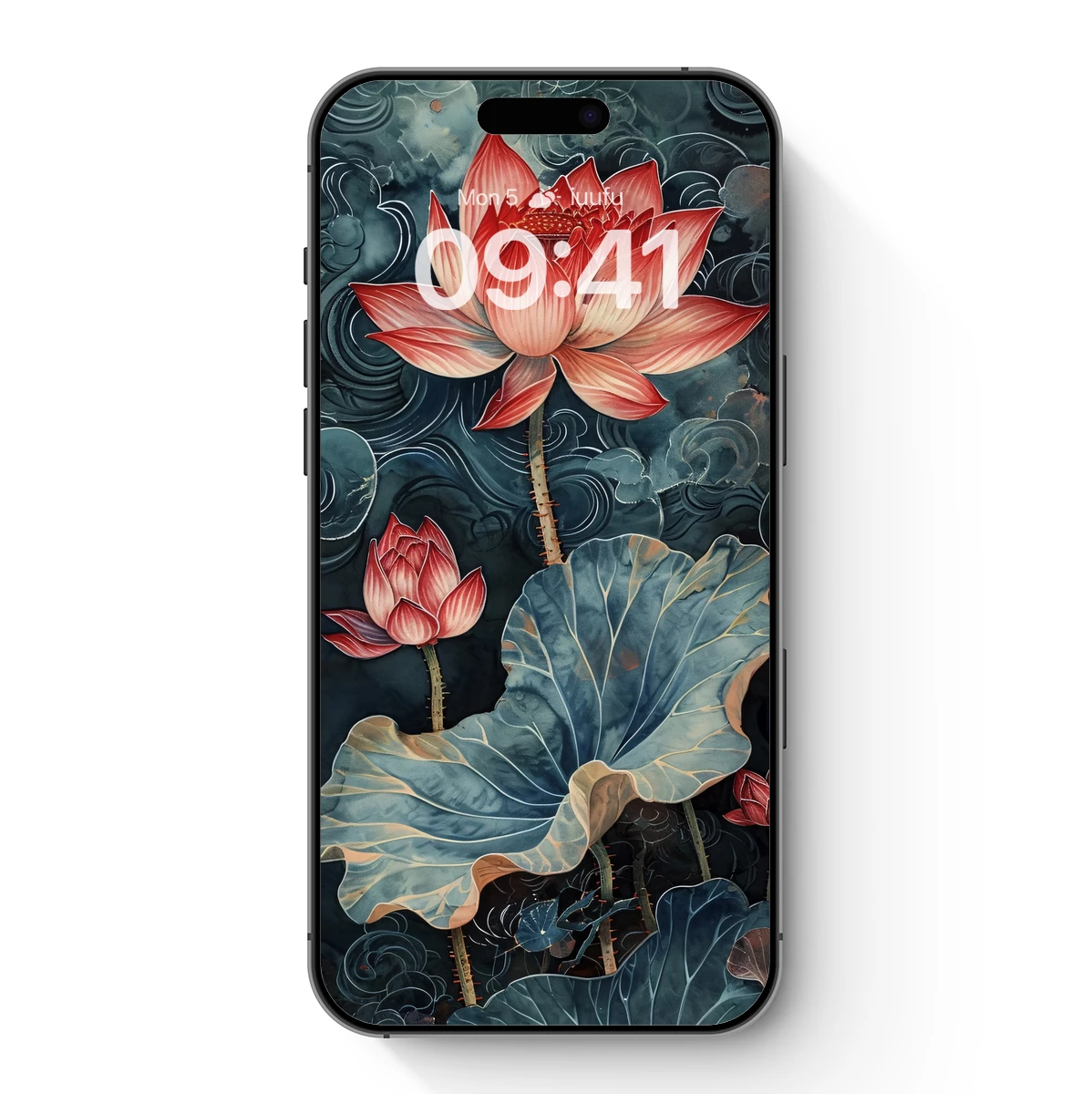 Ethereal Lotus Bloom: Dark Mystique and Radiant Petals