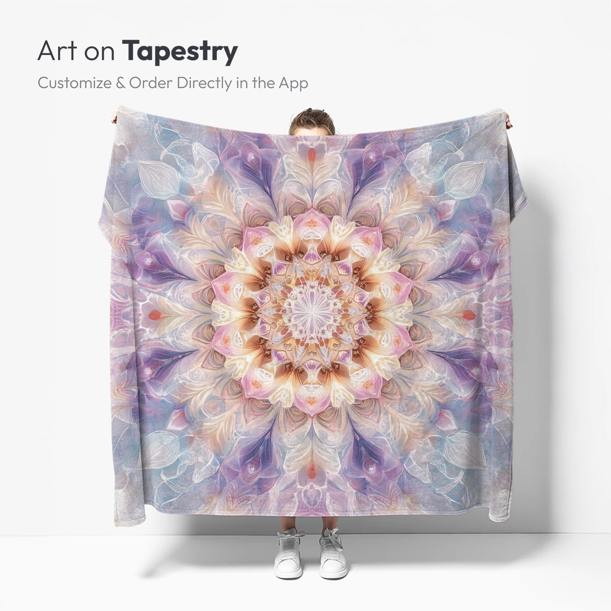 Mandala Symphony: Pastel Floral Elegance - Image 4