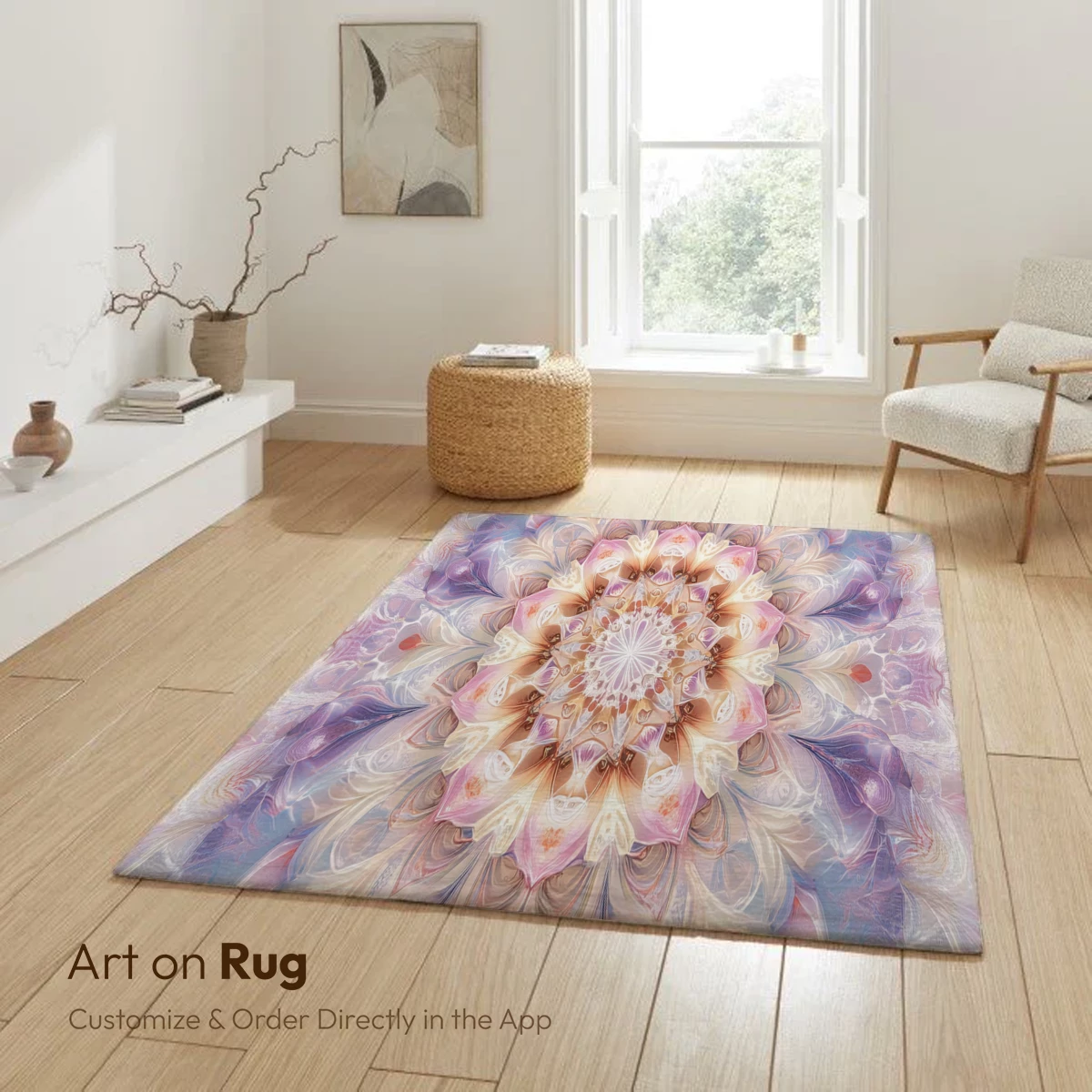 Mandala Symphony: Pastel Floral Elegance - Image 5