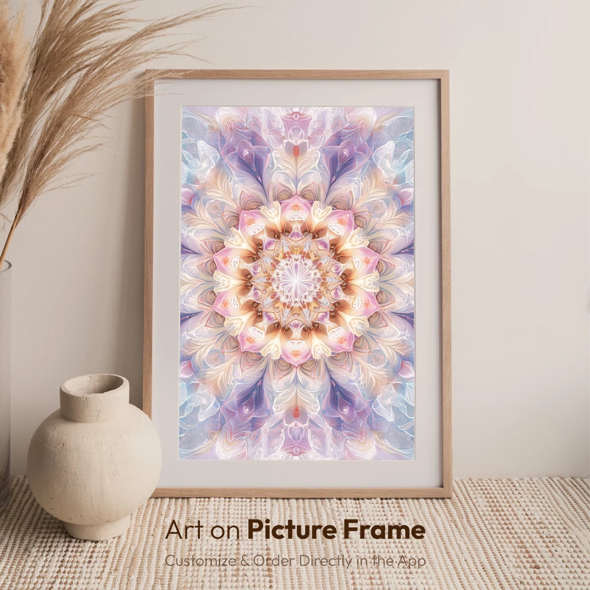Mandala Symphony: Pastel Floral Elegance - Image 6