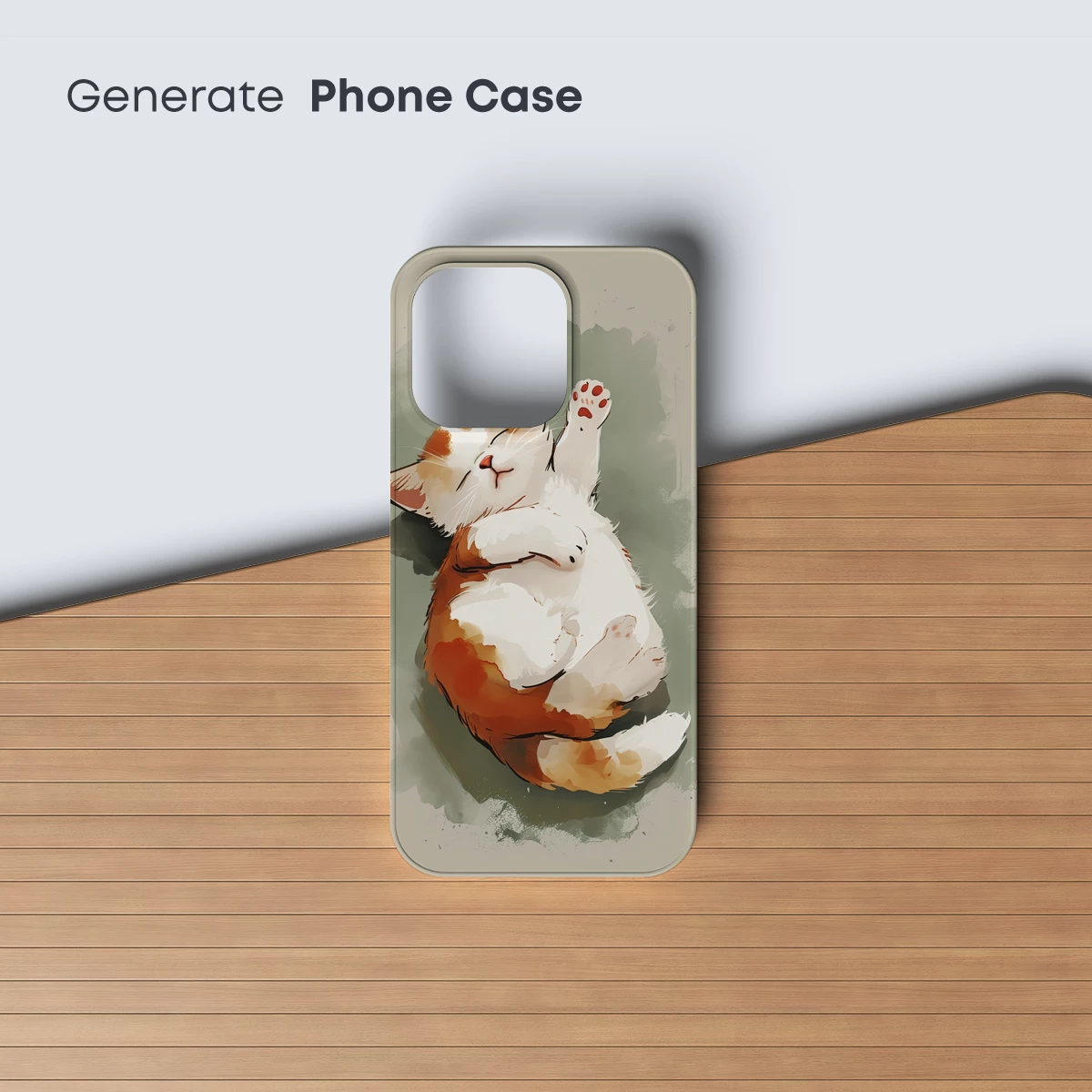 Cozy Cat Dream: Whimsical Watercolor Bliss - Image 3