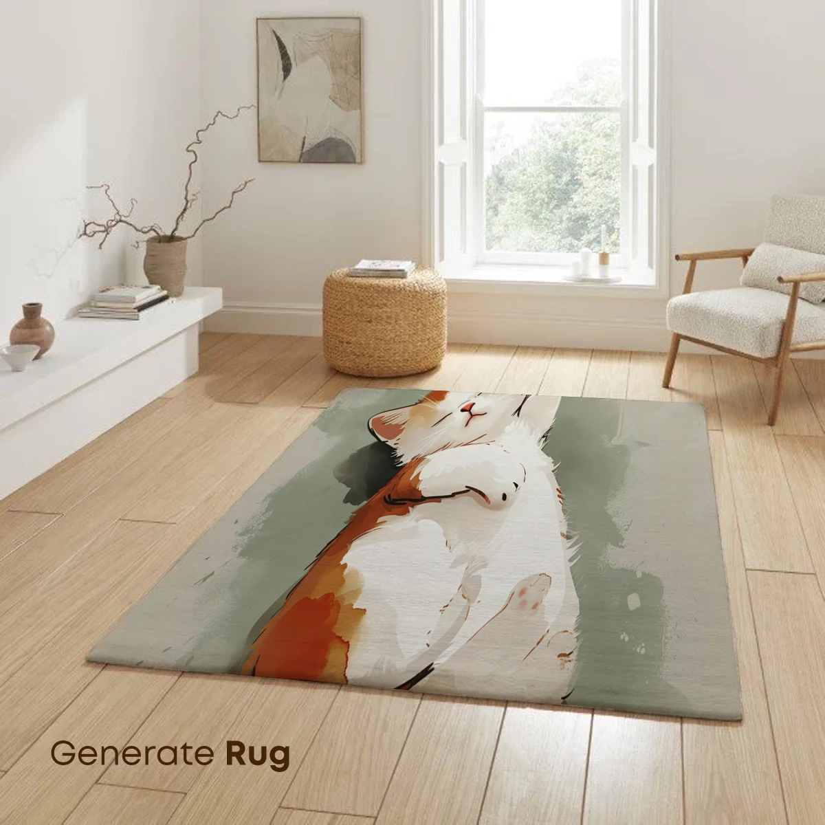 Cozy Cat Dream: Whimsical Watercolor Bliss - Image 6