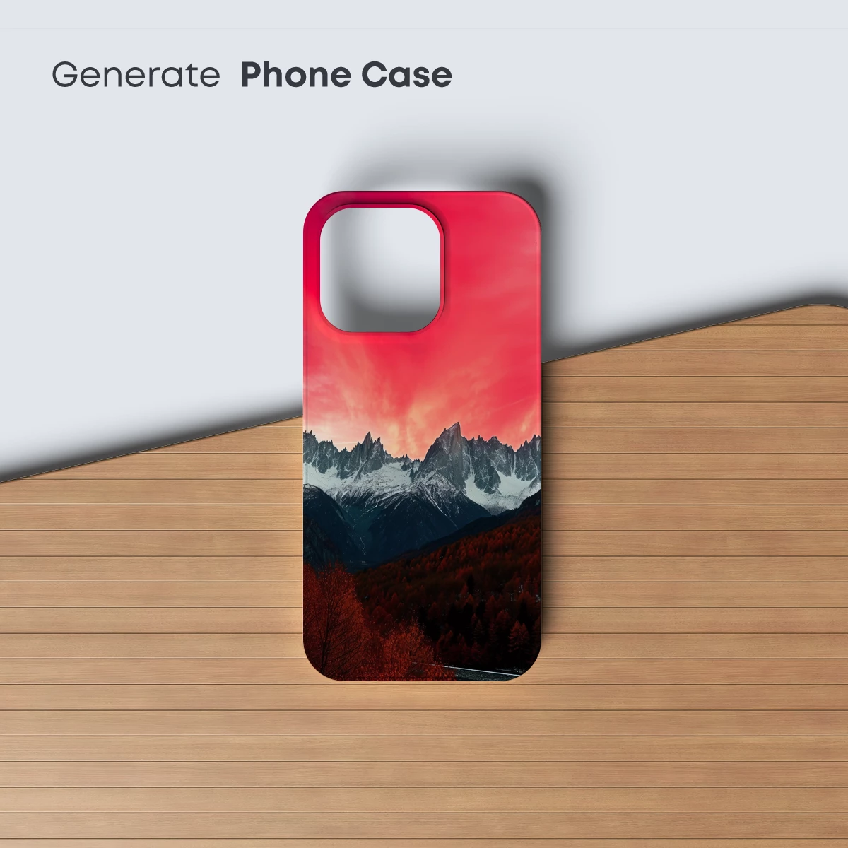 Crimson Peaks: Alpine Majesty at Dusk - Image 3