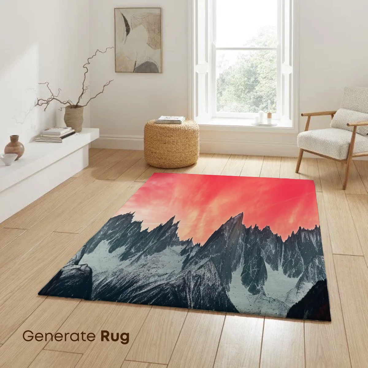 Crimson Peaks: Alpine Majesty at Dusk - Image 6