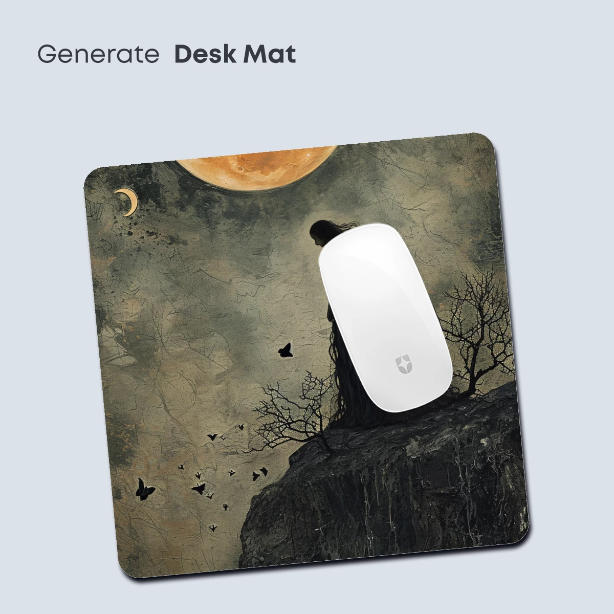 Eternal Moonlit Solitude: Gothic Silhouette - Image 4