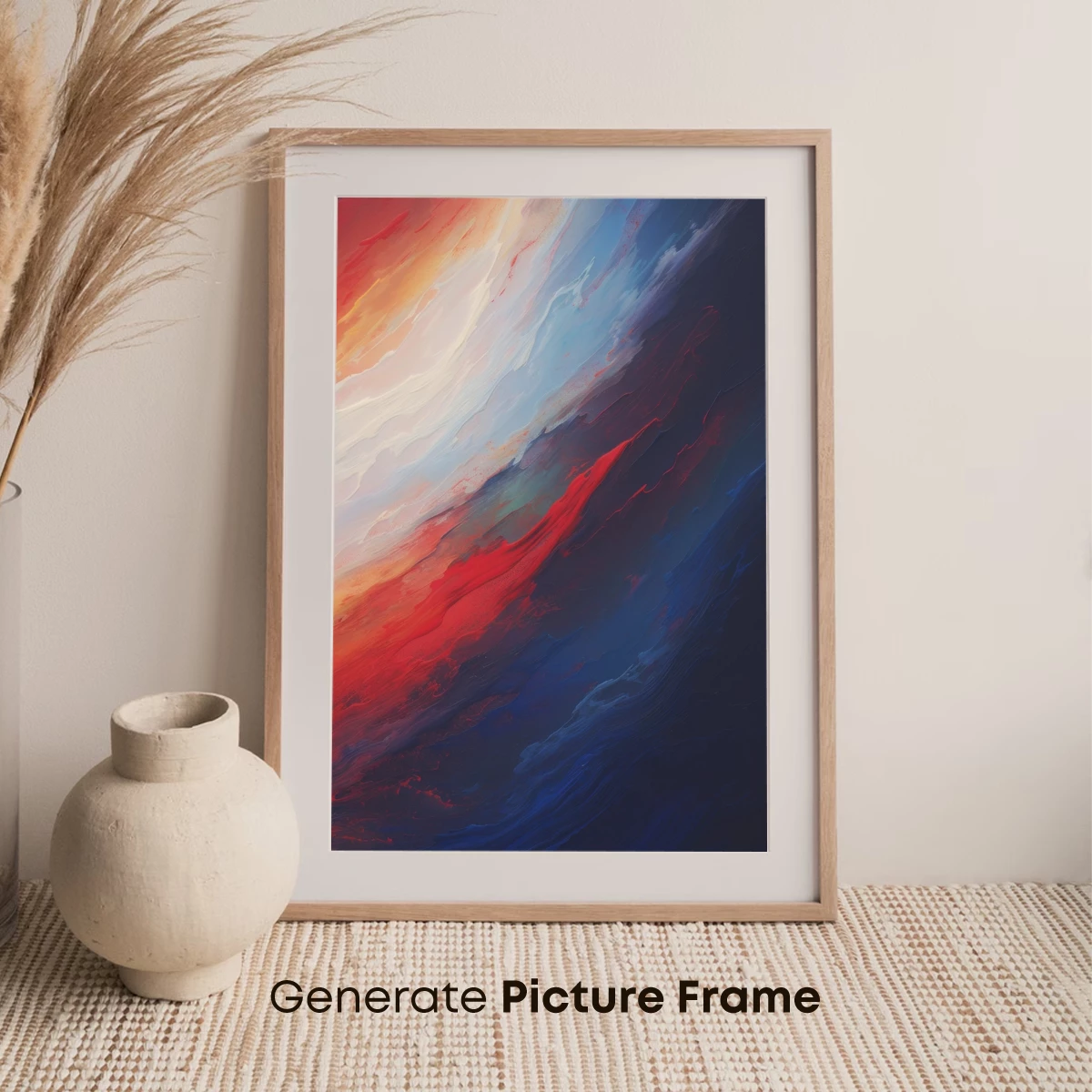 Crimson Tide: Abstract Ocean Sunset - Image 7