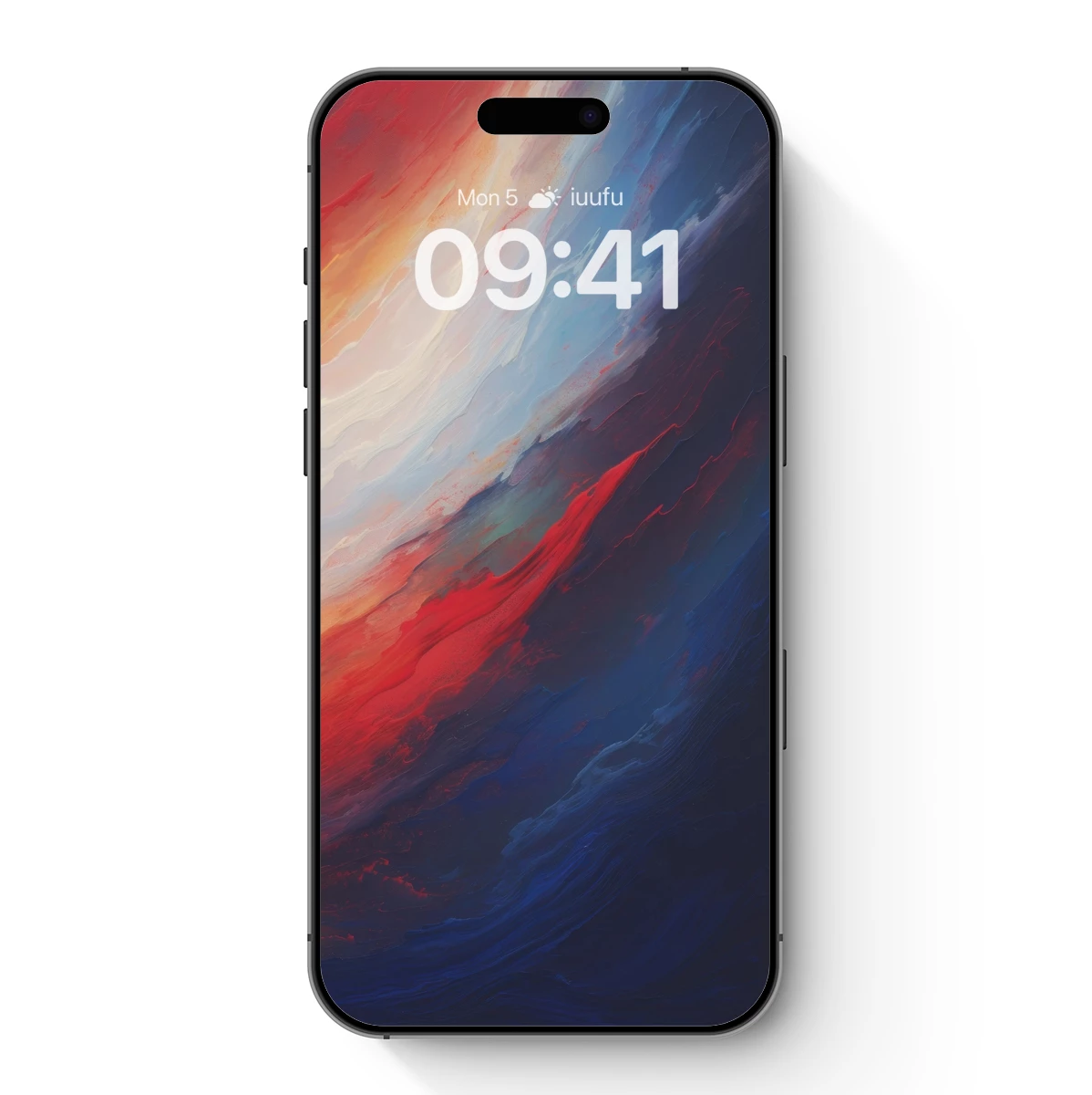 Crimson Tide: Abstract Ocean Sunset