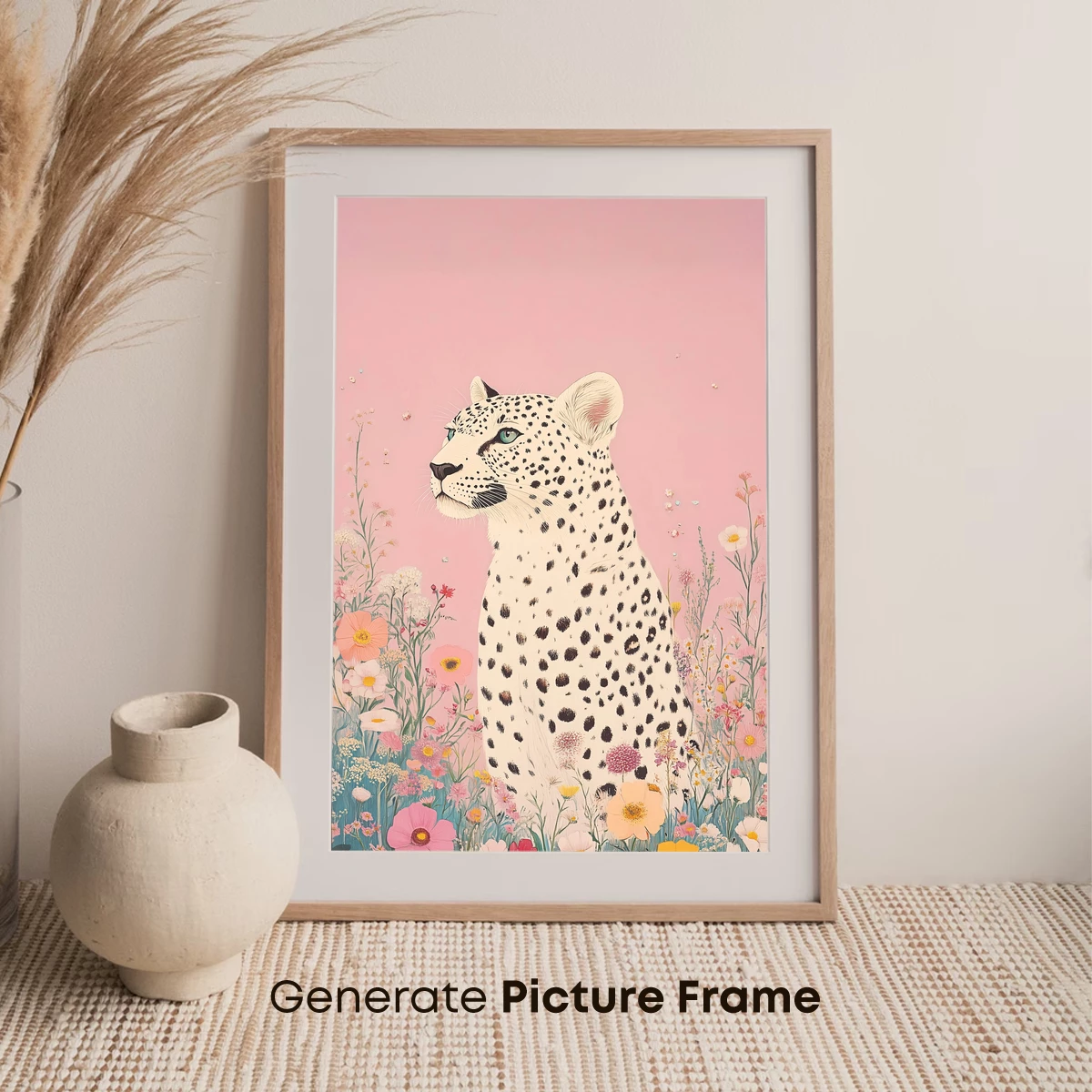 Leopard in a Floral Dreamland - Image 7