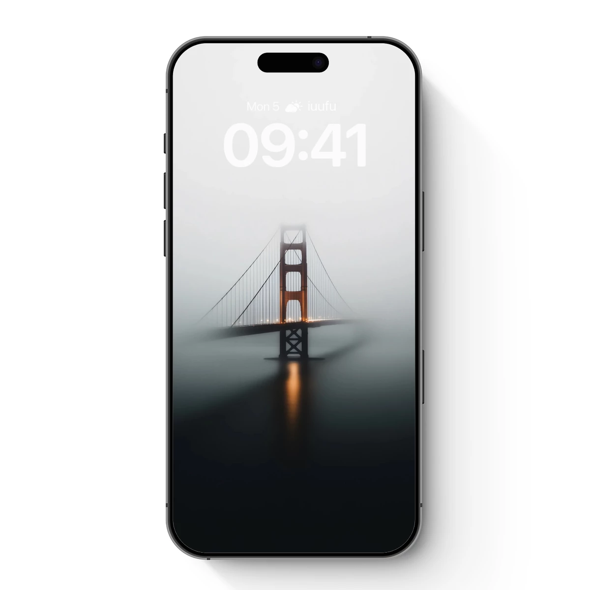 Foggy Bridge Silhouette: Mysterious Golden Gate