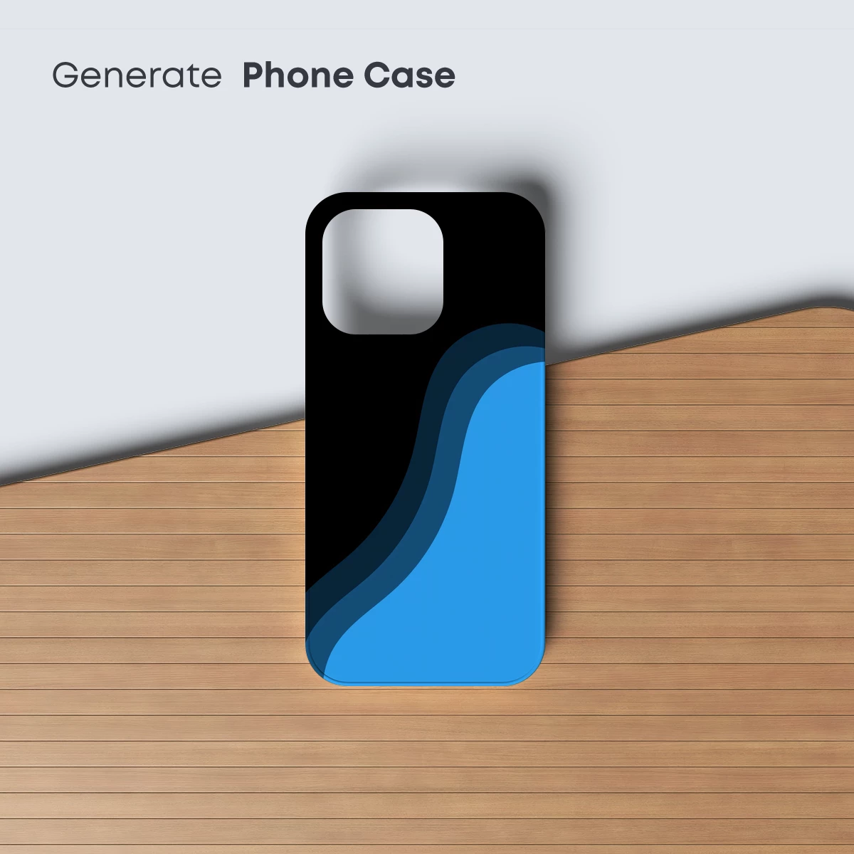 Abstract Blue Wave Elegance - Image 3