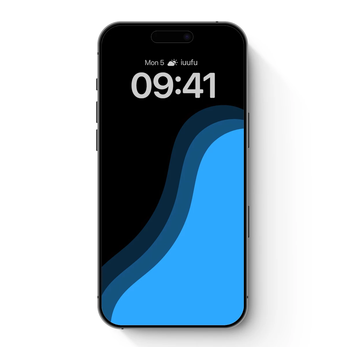 Abstract Blue Wave Elegance