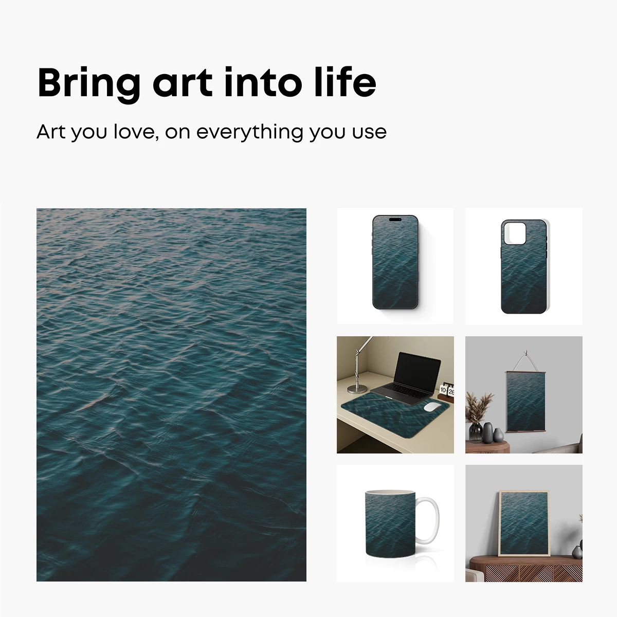 Calm Ocean Ripples: Serene Water Textures - Image 2