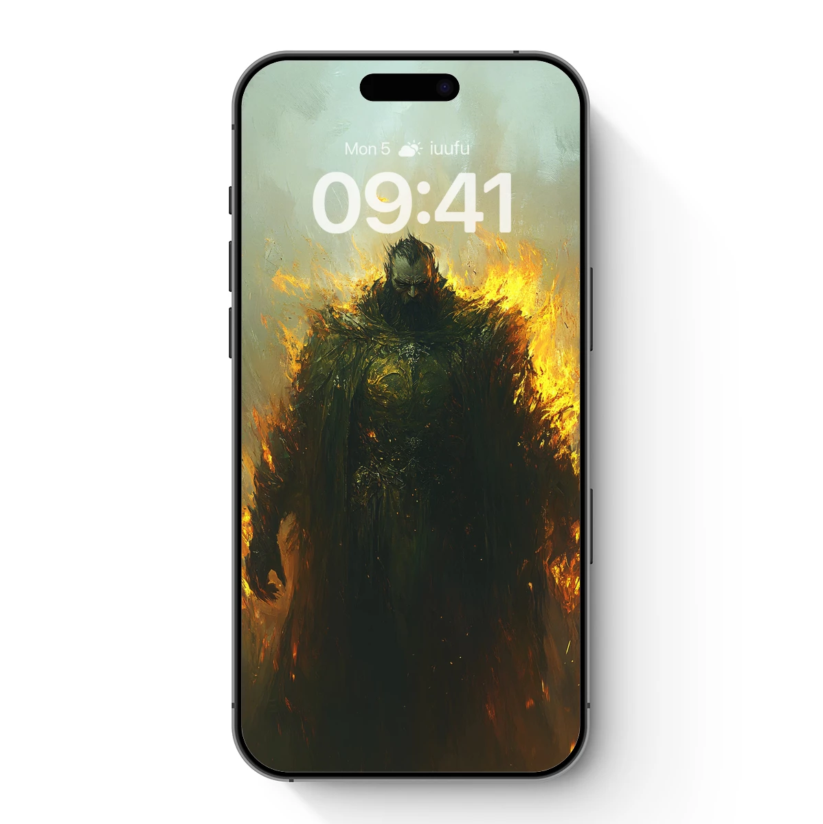 Flame-Wreathed Warrior: A Dark Fantasy Vision