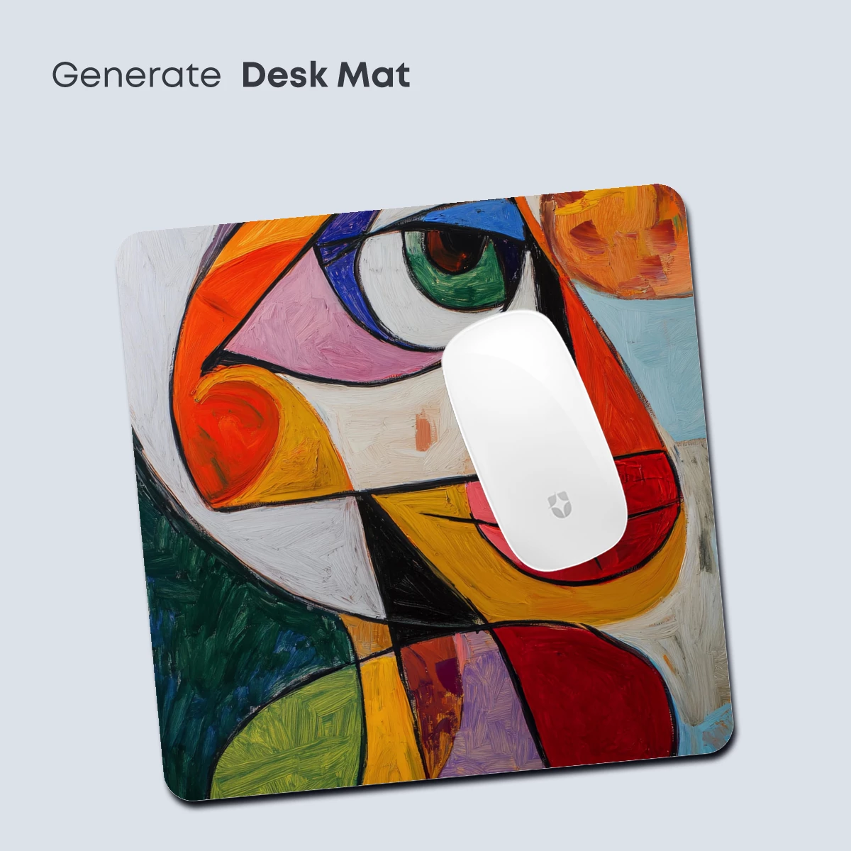 Cubist Face Symphony: Bold Colors and Geometric Harmony - Image 4
