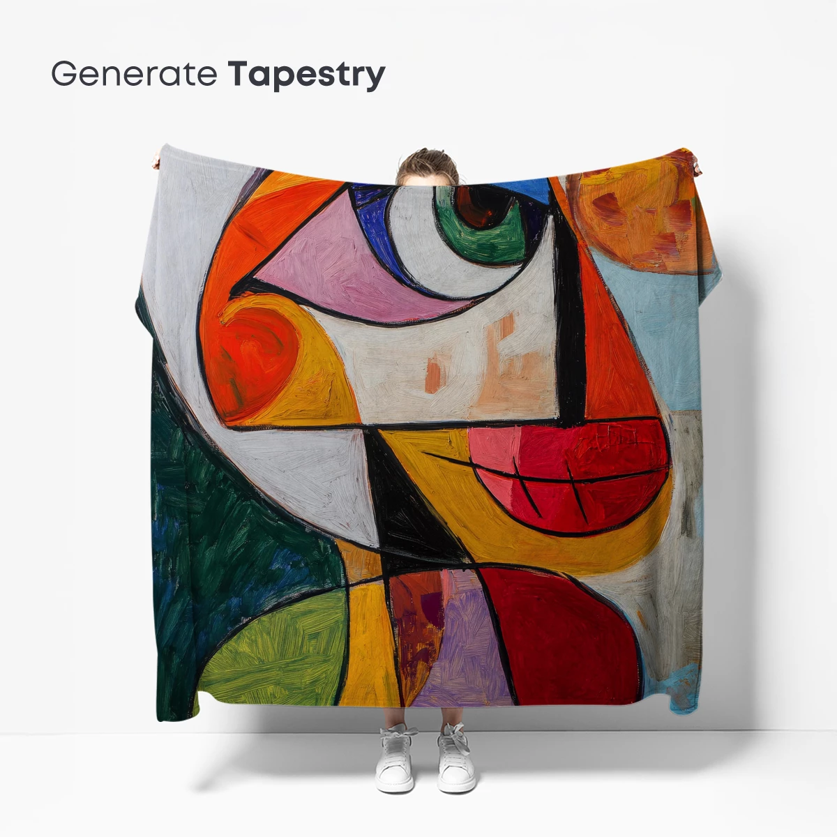Cubist Face Symphony: Bold Colors and Geometric Harmony - Image 5