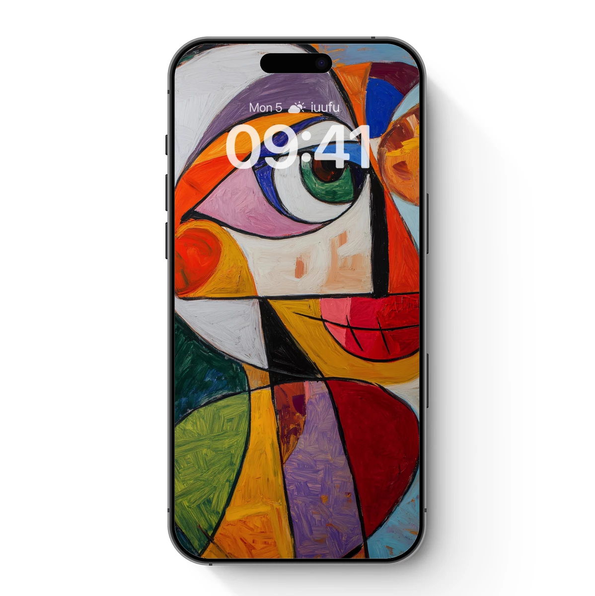 Cubist Face Symphony: Bold Colors and Geometric Harmony