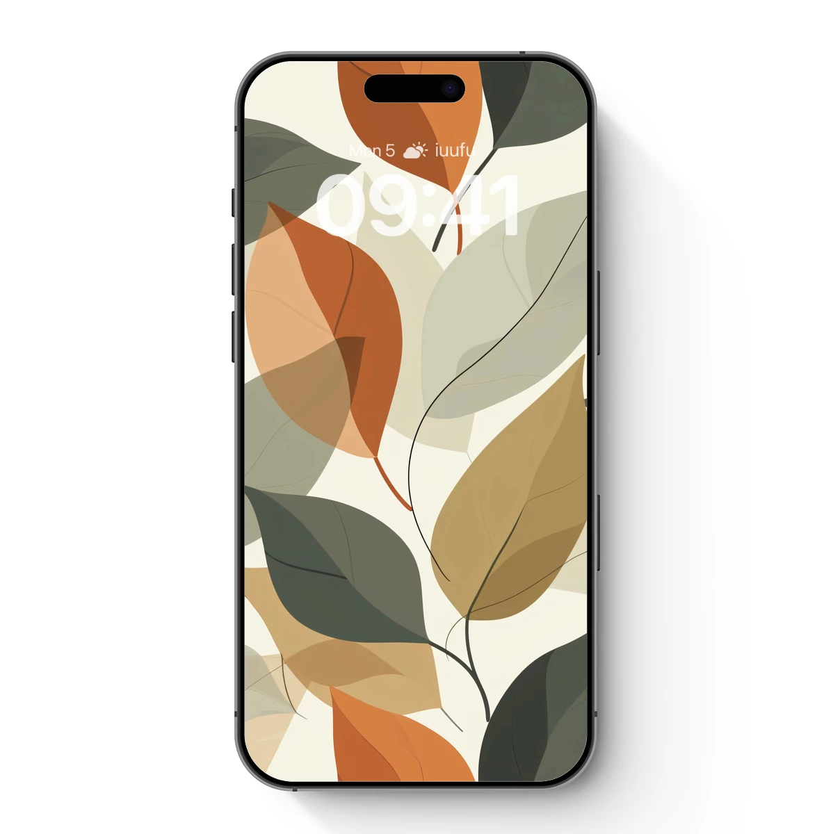 Autumnal Leaf Symphony: Abstract Nature Art