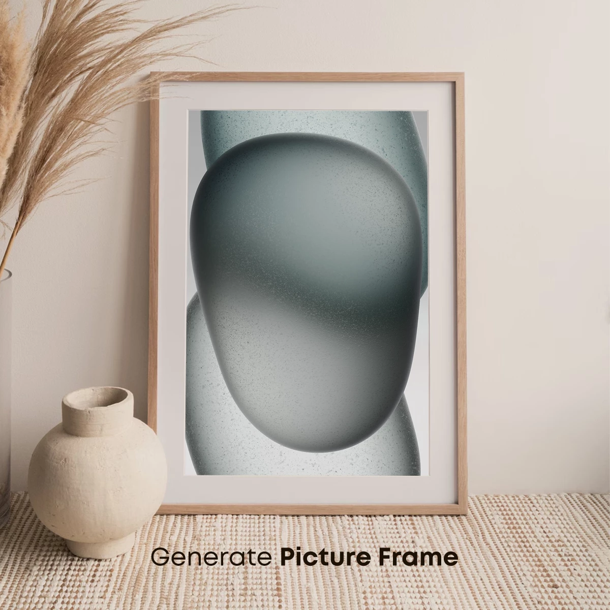 Ethereal Pebble Harmony: A Study in Gradient Serenity - Image 7