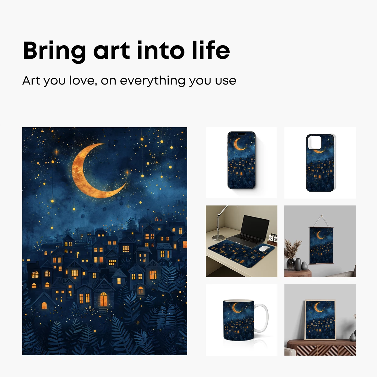 Enchanted Crescent Moon Village - Image 2