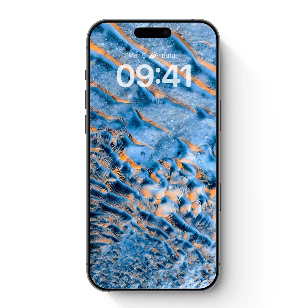 Frosty Ripples: Abstract Winter Artistry