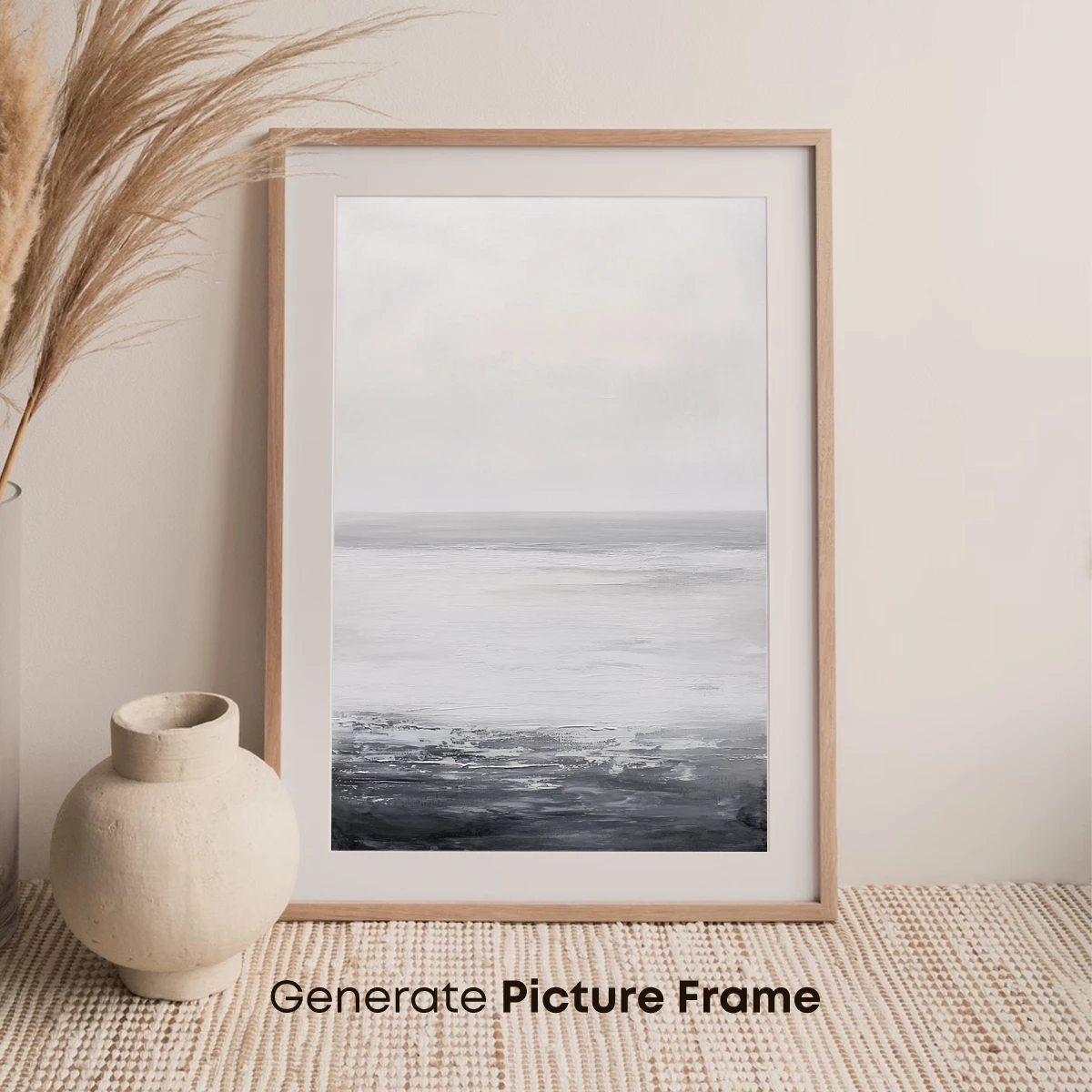 Ethereal Horizon: Monochrome Serenity - Image 7