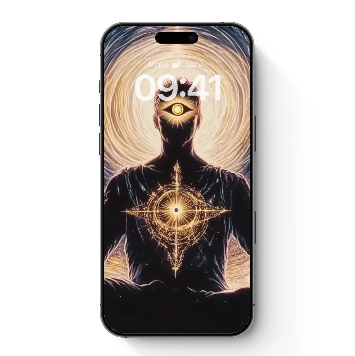 Cosmic Meditator: Fusion of Spirituality and Galaxy Art