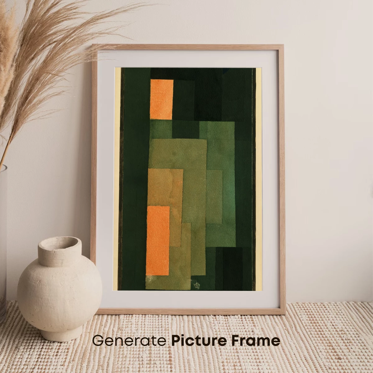 Abstract Harmony in Orange and Green - Image 7